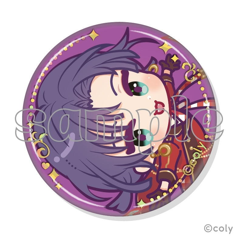 (1BOX=7)(Goods - Badge) Promise of Wizard x MARION CREPES Collab Trading Foil-stamped Button Badge C