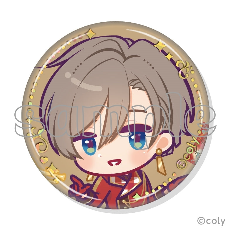(1BOX=7)(Goods - Badge) Promise of Wizard x MARION CREPES Collab Trading Foil-stamped Button Badge C