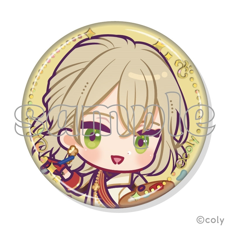 (1BOX=7)(Goods - Badge) Promise of Wizard x MARION CREPES Collab Trading Foil-stamped Button Badge C