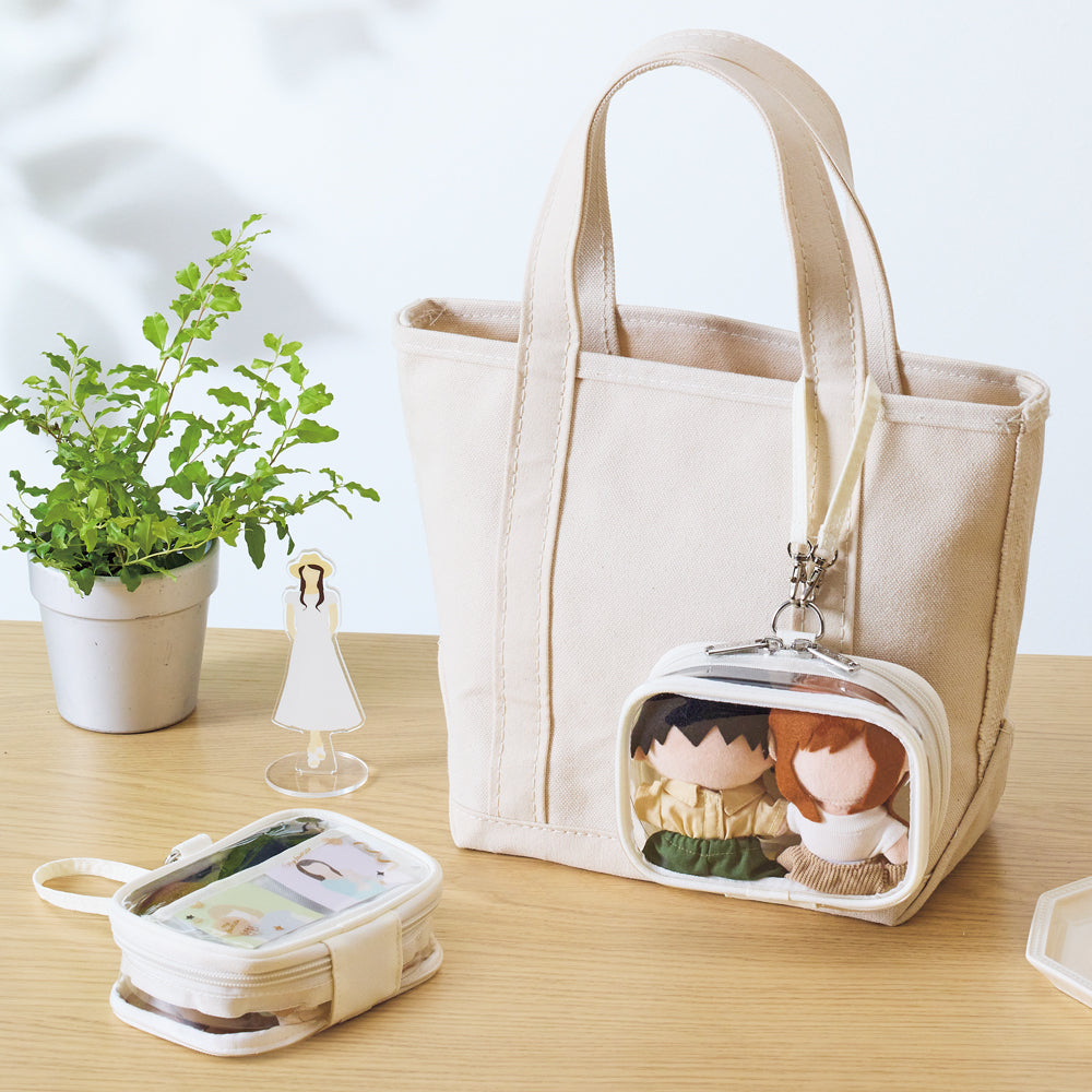 (Goods - Pouch) Decorative Box Pouch Mini Mini Wide White (Limited Color)