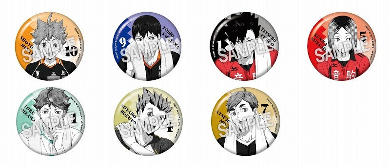 (1BOX=7)(Goods - Badge) Haikyu!! ""break time"" Trading Button Badge