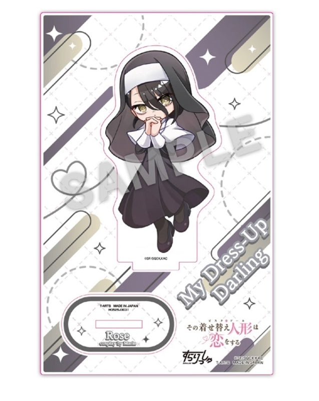 (Goods - Acrylic Stand) My Dress-Up Darling Surarisshu Acrylic Stand Plate Marin (Rose)