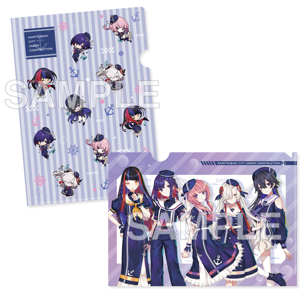 (Goods - Clear File) KAMITSUBAKI CITY UNDER CONSTRUCTION Clear File Set Marine Look ver.