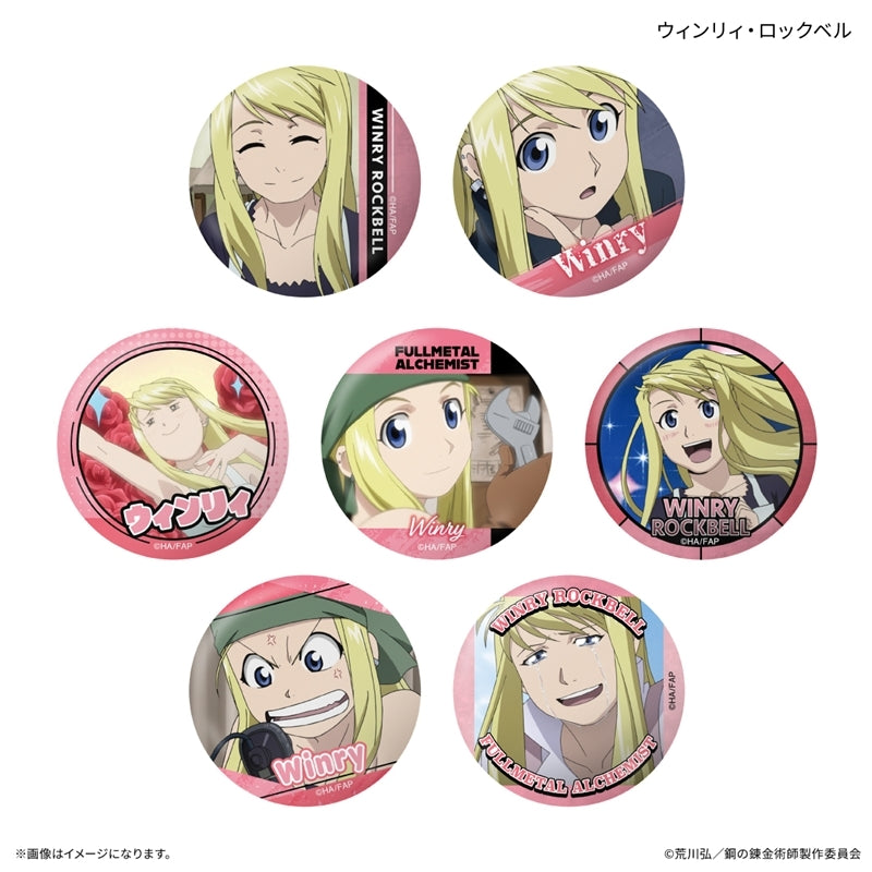 (1BOX=7)(Goods - Badge) FULLMETAL ALCHEMIST TV Anime Only-Badge Winry Rockbell Only Trading Button Badge (7 Types Total)