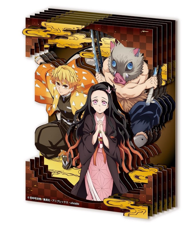 (Goods - Paper Theater) Anime Demon Slayer: Kimetsu no Yaiba SA-M81 Nezuko Kamado & Zenitsu Agatsuma & Inosuke Hashibira