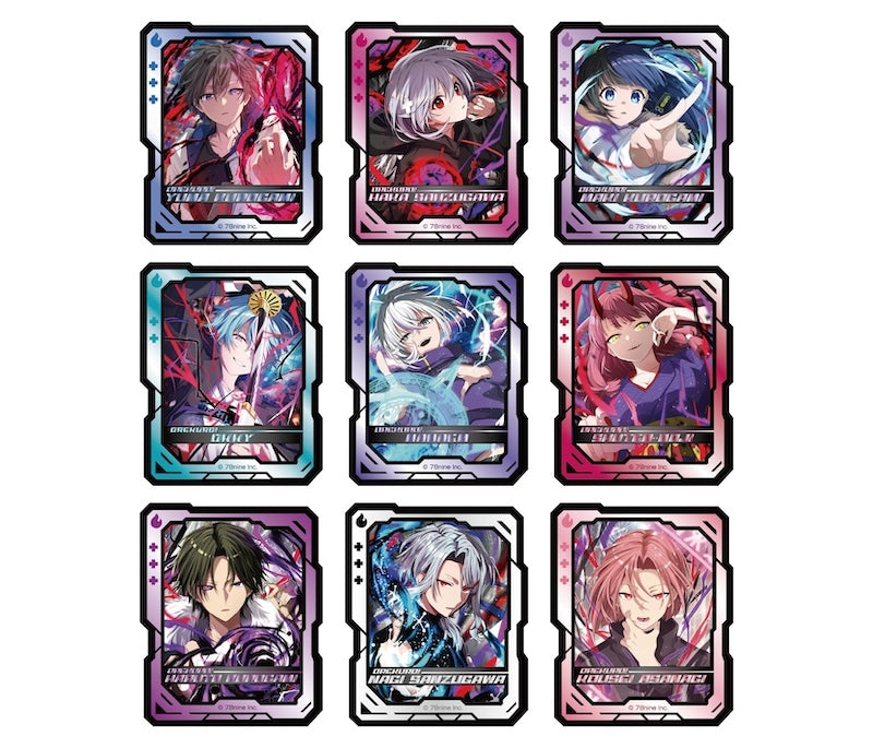 (1BOX=9)(Goods - Sticker) OREKURO! Tsukareta Ore to Kurokami Shinrei Soundansho Prism Mini Sticker Collection [animate Exclusive]