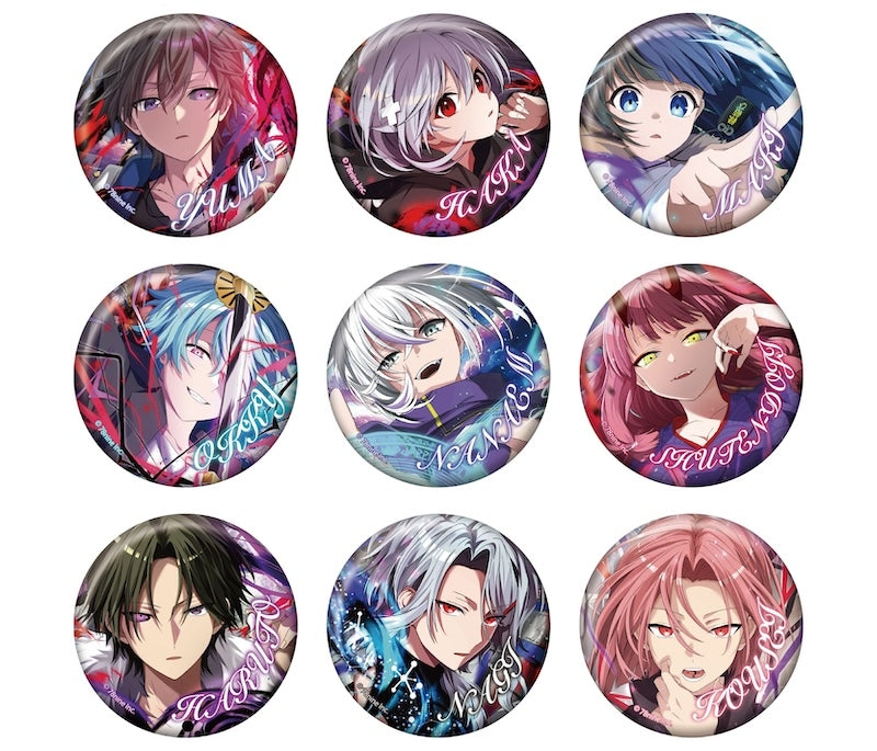 (1BOX=9)(Goods - Badge) OREKURO! Tsukareta Ore to Kurokami Shinrei Soundansho Glitter Button Badge Collection [animate Exclusive]