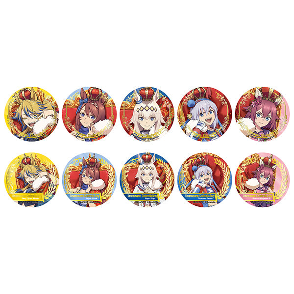 (1BOX=10)(Goods - Badge) Anime Uma Musume: Cinderella Gray Foil Can Badge Collection Badge Collection ~CHAMPIONS~