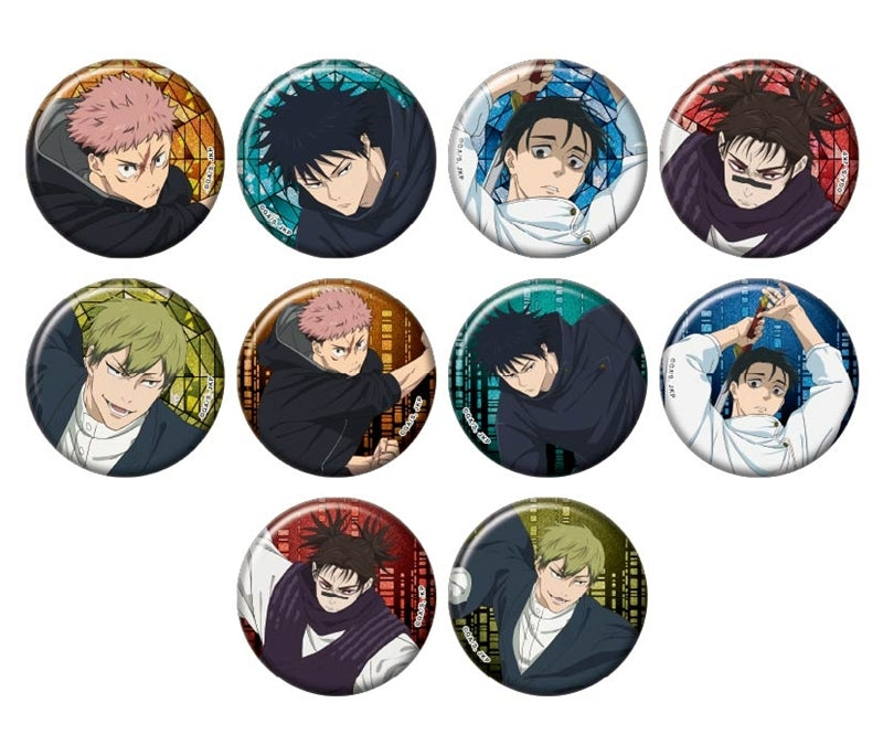(1BOX=10)(Goods - Badge) TV Anime Jujutsu Kaisen Glitter Button Badge Collection 2