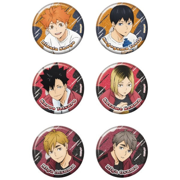 (1BOX=6)(Goods - Badge) TV Anime Haikyu!! Glitter Button Badge Collection 4