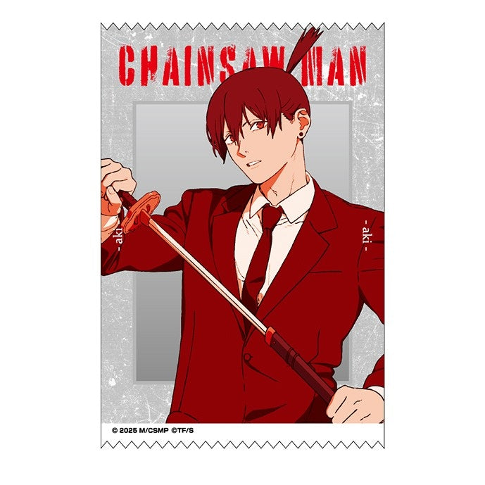(Goods - Sticker) Chainsaw Man – The Movie: Reze Arc Satin Cross Sticker 4. Aki Hayakawa
