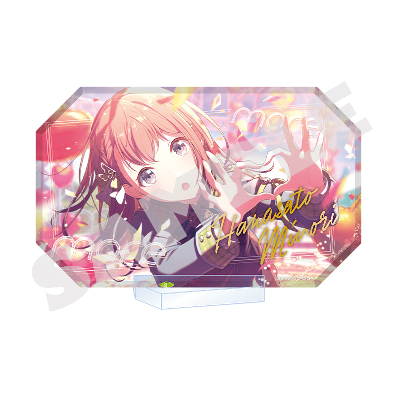 (Goods - Acrylic Stand) Hatsune Miku: Colorful Stage! World Link Acrylic Block Stand Hanasato Minori
