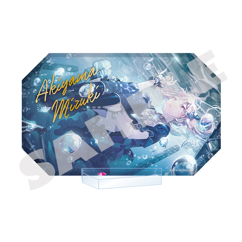 (Goods - Acrylic Stand) Hatsune Miku: Colorful Stage! World Link Acrylic Block Stand Mizuki Akiyama