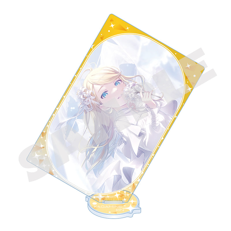 (Goods - Acrylic Stand) Hatsune Miku: Colorful Stage! Colorful Festival Card-shaped Acrylic Stand Kagamine Rin