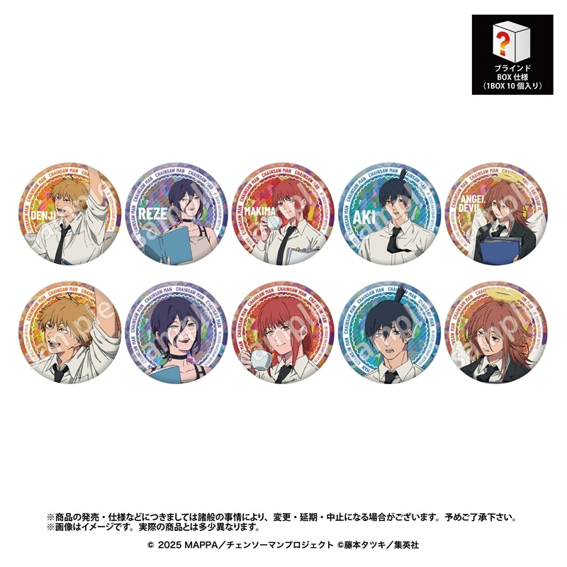 (1BOX=10)(Goods - Badge) Chainsaw Man - The Movie: Reze Arc Secret Holographic Button Badge Collection (w/ animate Bonus) [animate Exclusive]