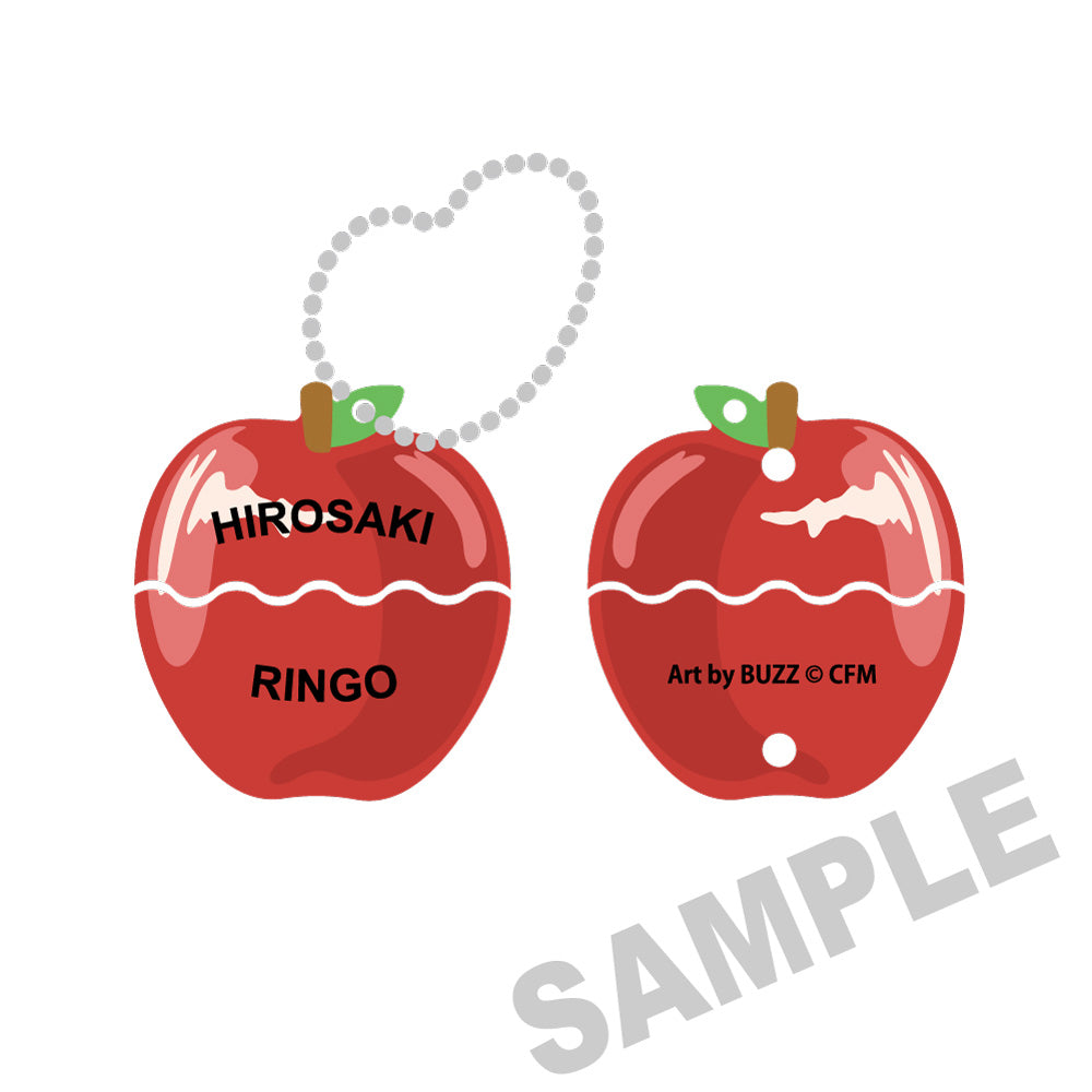 (Goods - Keychain) Hatsune Miku × Hirosaki Apple Apple Opening Keychain Hatsune Miku - Art by BUZZ