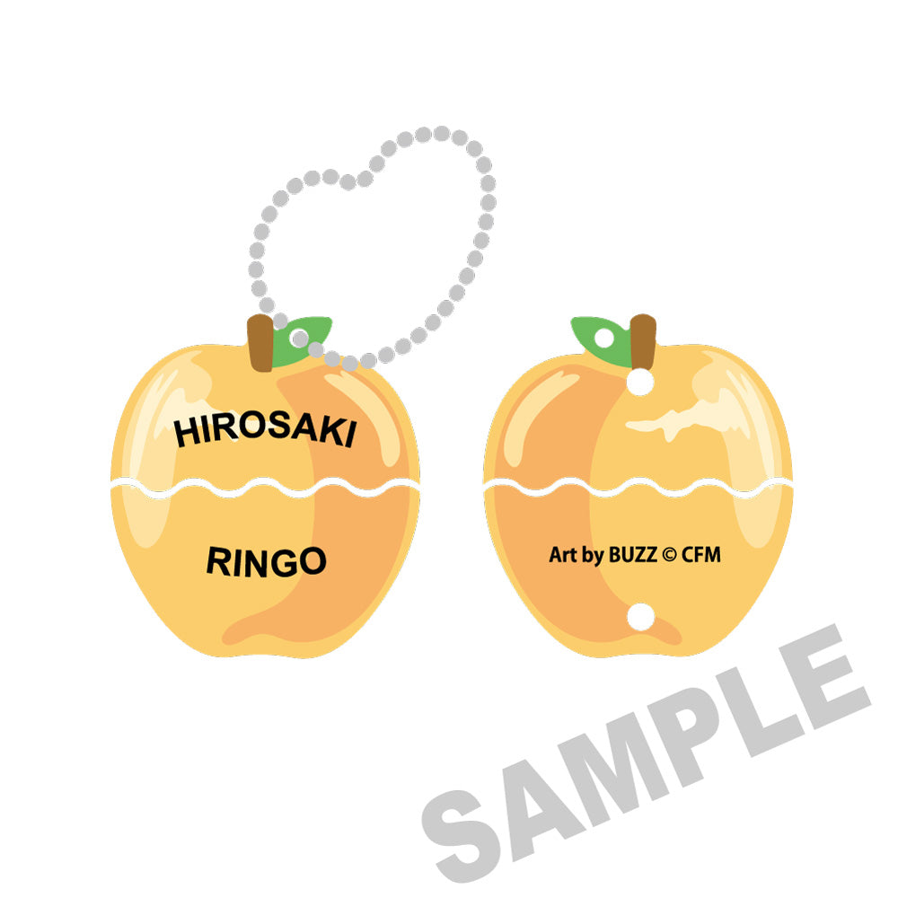 (Goods - Keychain) Hatsune Miku × Hirosaki Apple Apple Opening Keychain Kagamine Rin - Art by BUZZ
