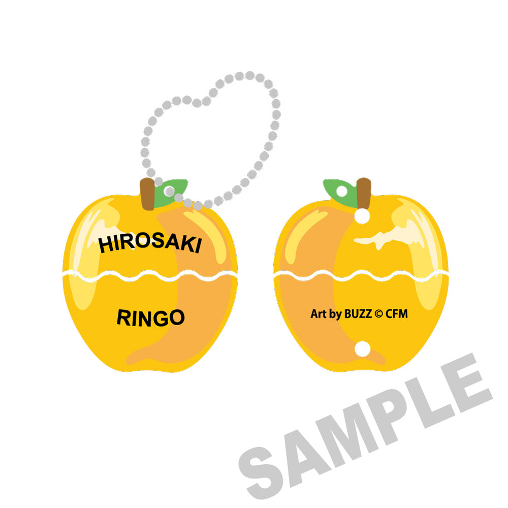 (Goods - Keychain) Hatsune Miku × Hirosaki Apple Apple Opening Keychain Kagamine Len - Art by BUZZ