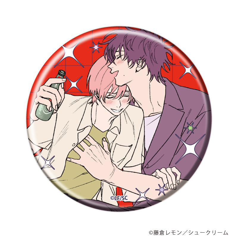 (1BOX=6)(Goods - Badge) My One-Sided Love (Shuraba no One Side Love) Badge 01  (feat. Exclusive Art)