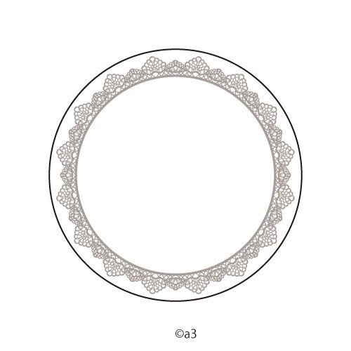 (Goods - Button Badge Cover) 57mm Badge Deco-Cover 11 - Lace