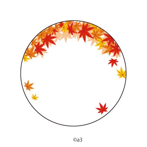 (Goods - Button Badge Cover) 57mm Badge Deco-Cover 16 - Autumn Leaves