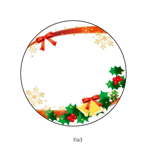 (Goods - Button Badge Cover) 57mm Badge Deco-Cover 27 - Christmas