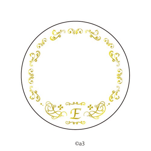 (Goods - Button Badge Cover) 57mm Badge Deco-Cover 45 - Initial E