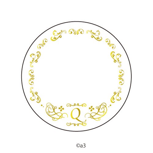(Goods - Button Badge Cover) 57mm Badge Deco-Cover 57 - Initial Q