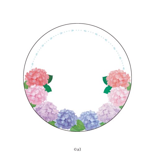 (Goods - Button Badge Cover) 57mm Badge Deco-Cover 95 - Hydrangea