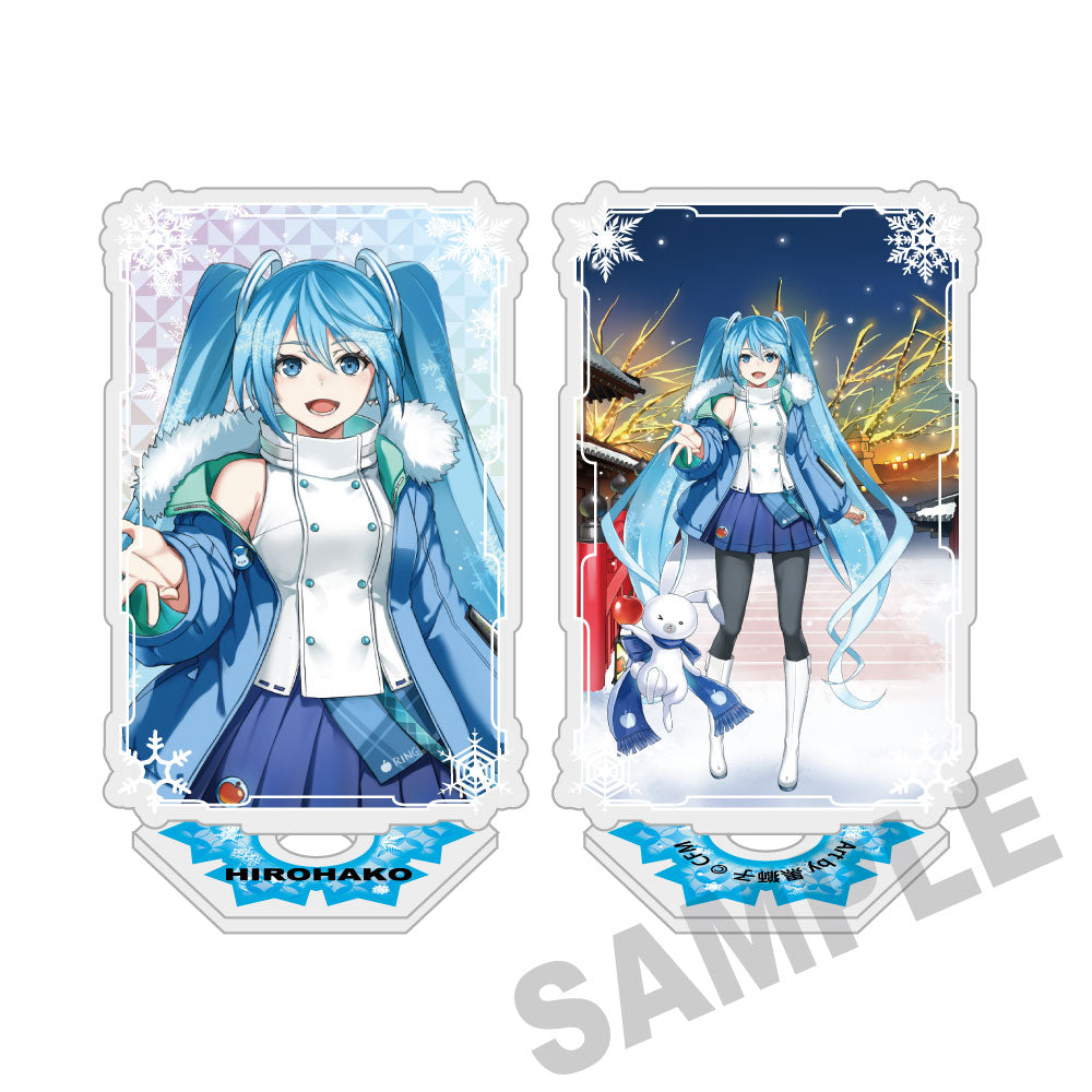 (Goods - Acrylic Stand) Snow Miku x Hirohako Pirouette Acrylic Stand Hirosaki Snow Miku - Art by Kurojishi