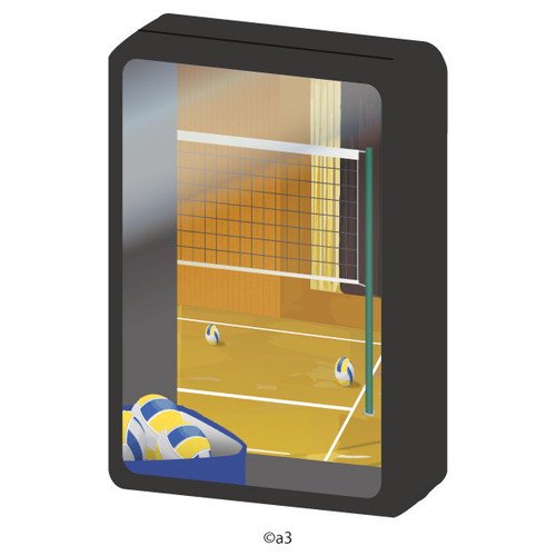 (Goods - Key Chain Cover) Character Frame 59 - Gymnasium (Volleyball)