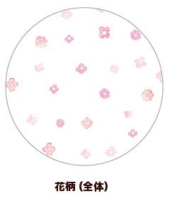 (Goods - Button Badge Cover) 65mm Badge Deco-Cover 37 - Flower Pattern (All-Over)