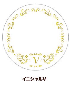 (Goods - Button Badge Cover) 65mm Badge Deco-Cover 62 - Initial V