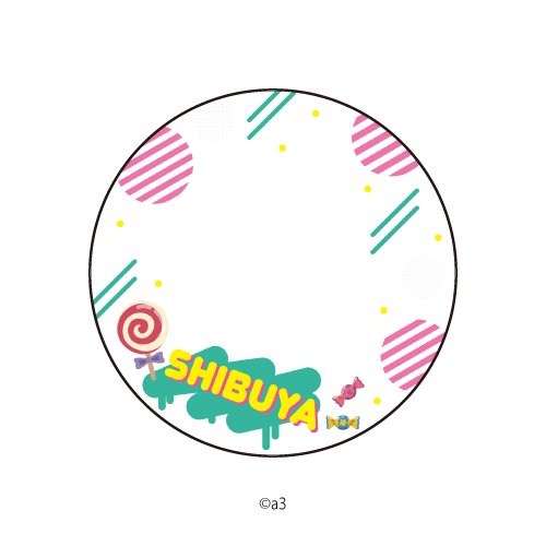(Goods - Button Badge Cover) 65mm Badge Deco-Cover 69 - Shibuya