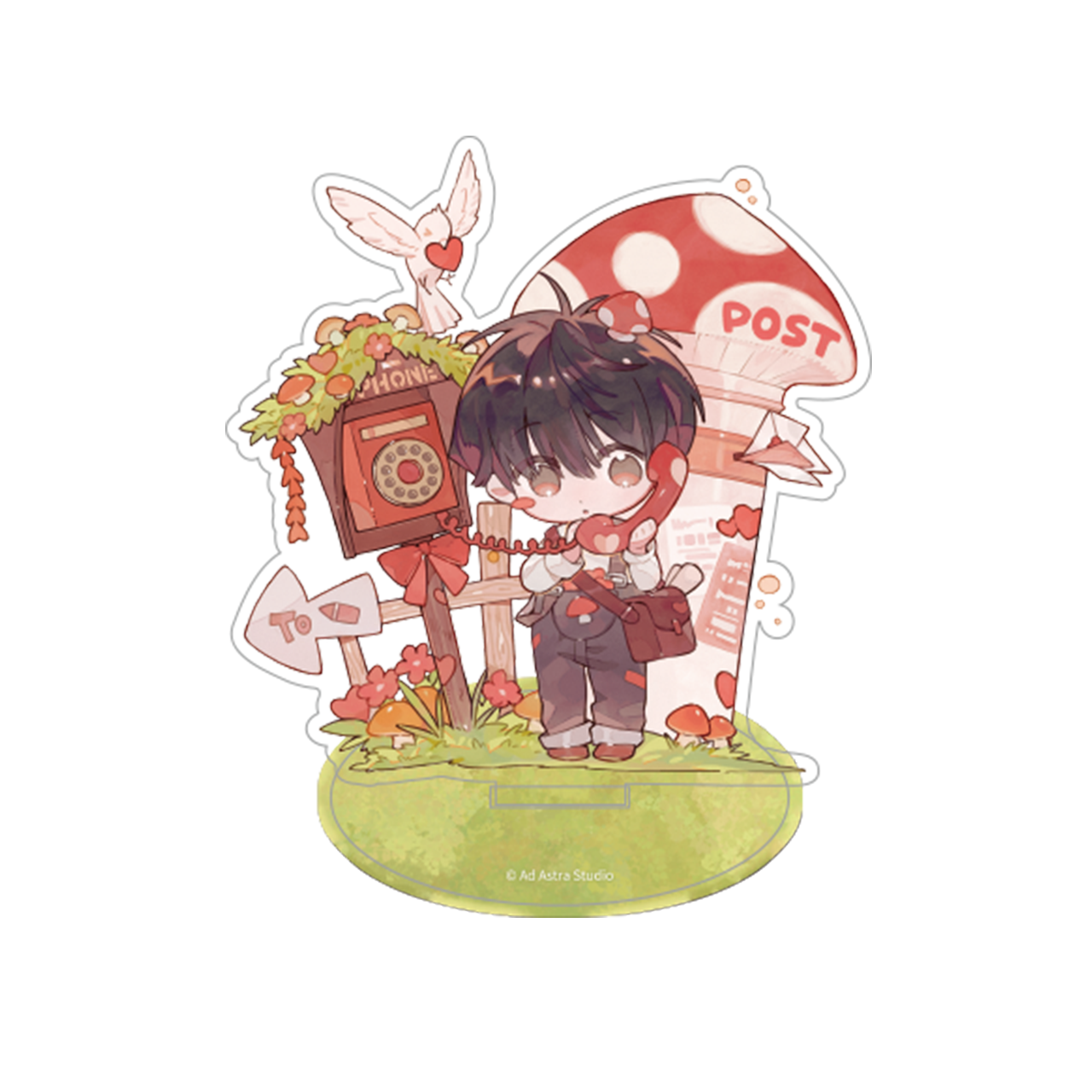 (Goods - Acrylic Stand) Little Mushroom Valentine's Series Heart Signal Acrylic Stand An Zhe