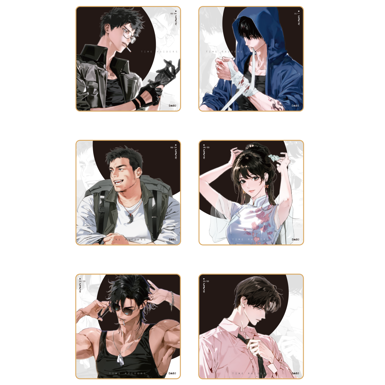 (1BOX=6)(Goods - Coaster) The Lost Tomb (Daomu Biji) 2026 Fes Ready For Action Series Trading Acrylic Coaster