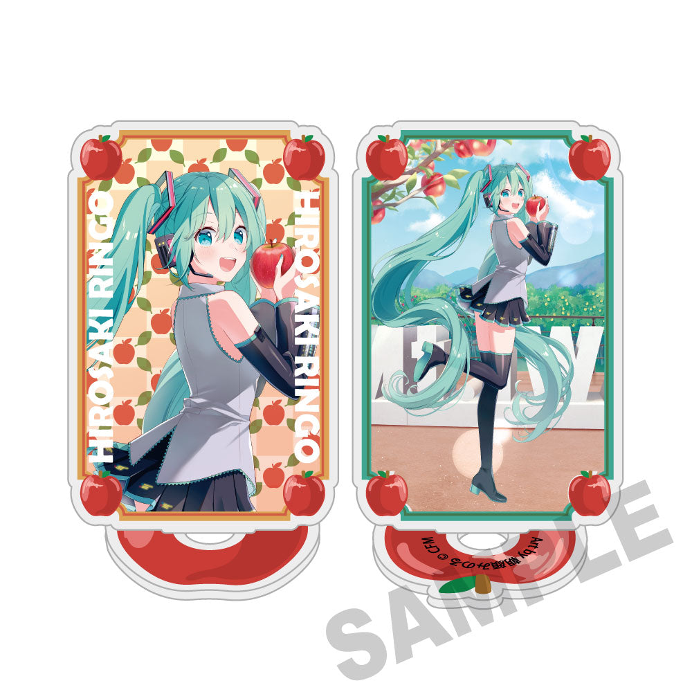 (Goods - Acrylic Stand) Hatsune Miku × Hirosaki Apple Pirouette Acrylic Stand Hatsune Miku - Art by Asagao Minoru