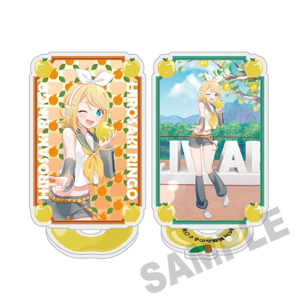 (Goods - Acrylic Stand) Hatsune Miku × Hirosaki Apple Pirouette Acrylic Stand Kagamine Rin - Art by Asagao Minoru
