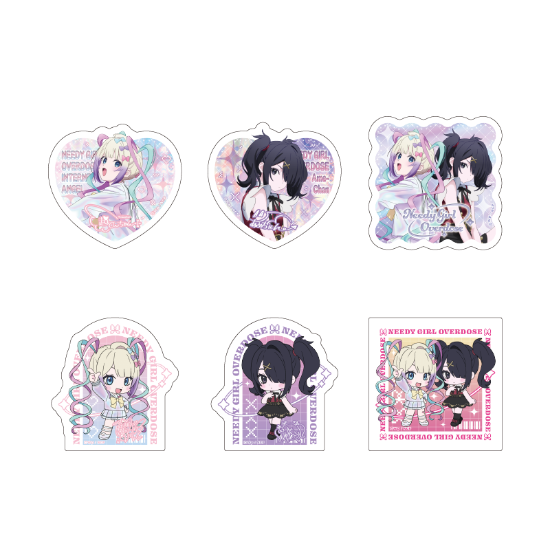 [※Blind](Goods - Sticker) NEEDY GIRL OVERDOSE Anime Trading Iridescent Sticker