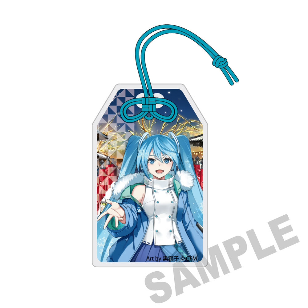 (Goods - Tag) Snow Miku x Hirohako Charm-shaped Acrylic Tag Hirosaki Snow Miku - Art by Kurojishi