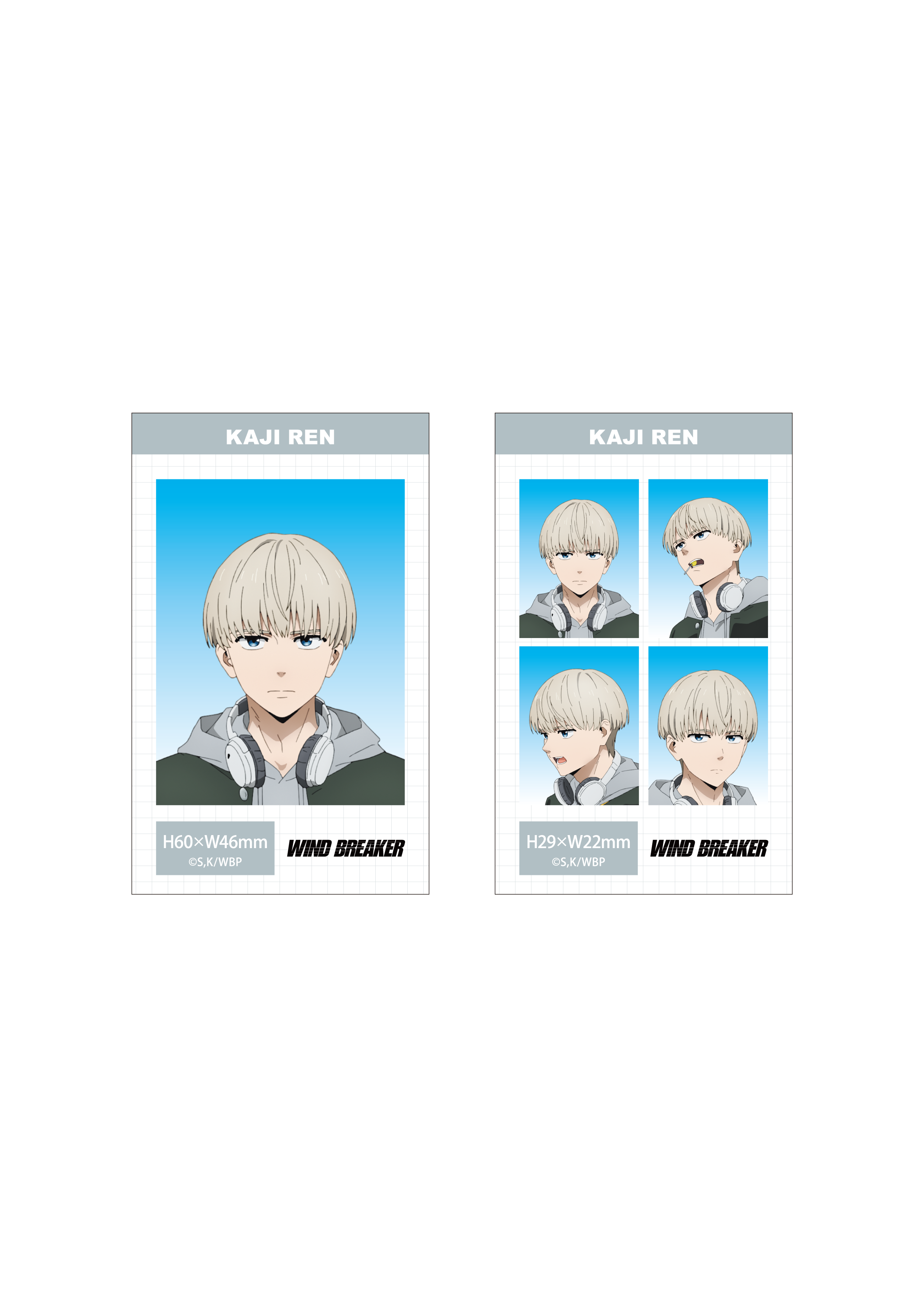 (Goods - Bromide) WIND BREAKER Season 2 ID Card Photo Style Bromide Set (Ren Kaji)