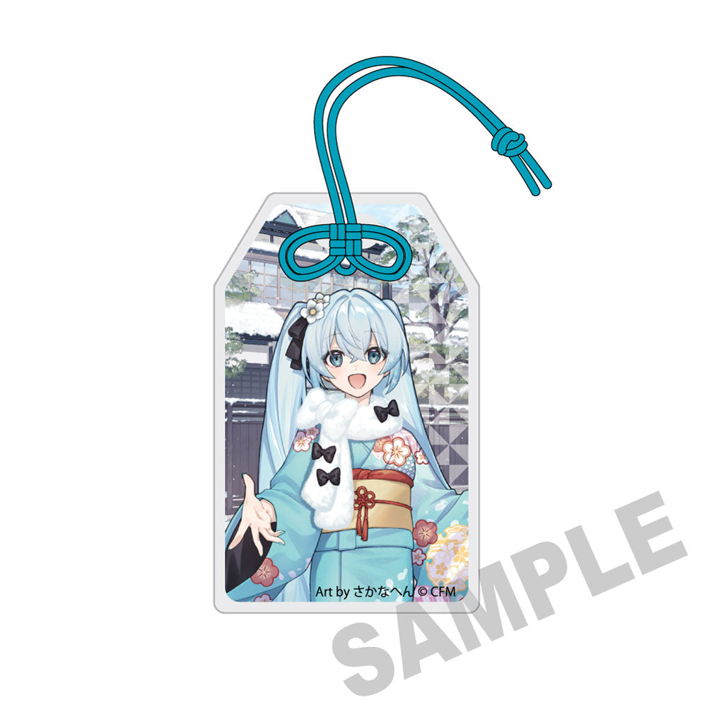 (Goods - Tag) Snow Miku x Hirohako Charm-shaped Acrylic Tag Hakodate Snow Miku - Art by Sakanahen