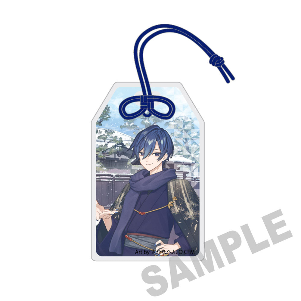(Goods - Tag) Snow Miku x Hirohako Charm-shaped Acrylic Tag Hakodate KAITO - Art by Sakanahen