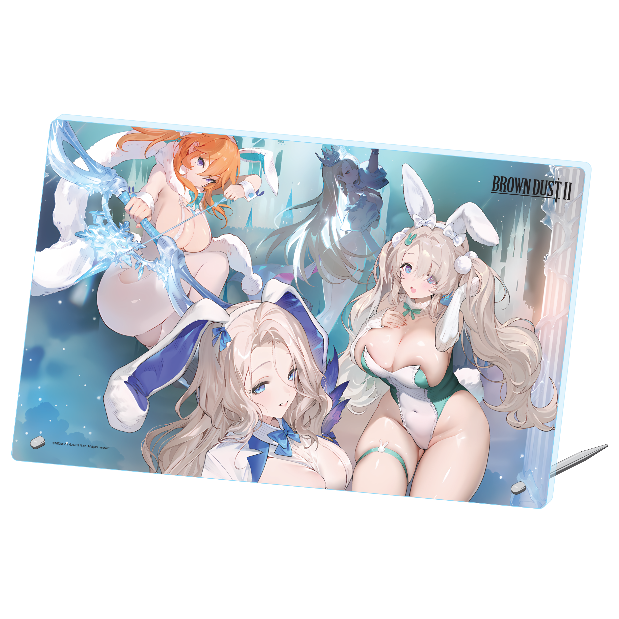 (Goods - Board) BROWNDUST2 Art Acrylic Plate L Winter Pack Title