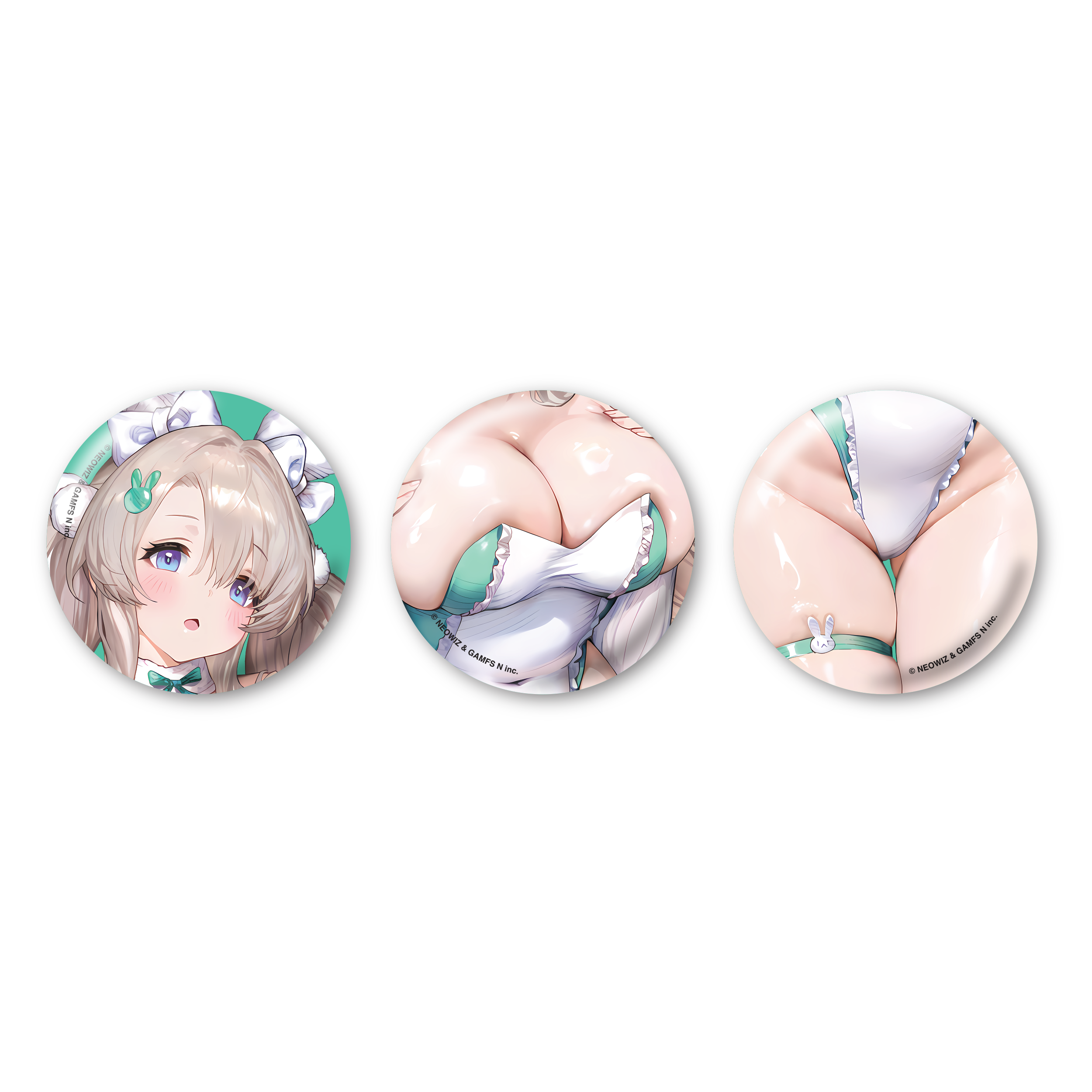 (Goods - Badge) BROWNDUST2 Pin Badge Set Tyr: Innocent Bunny