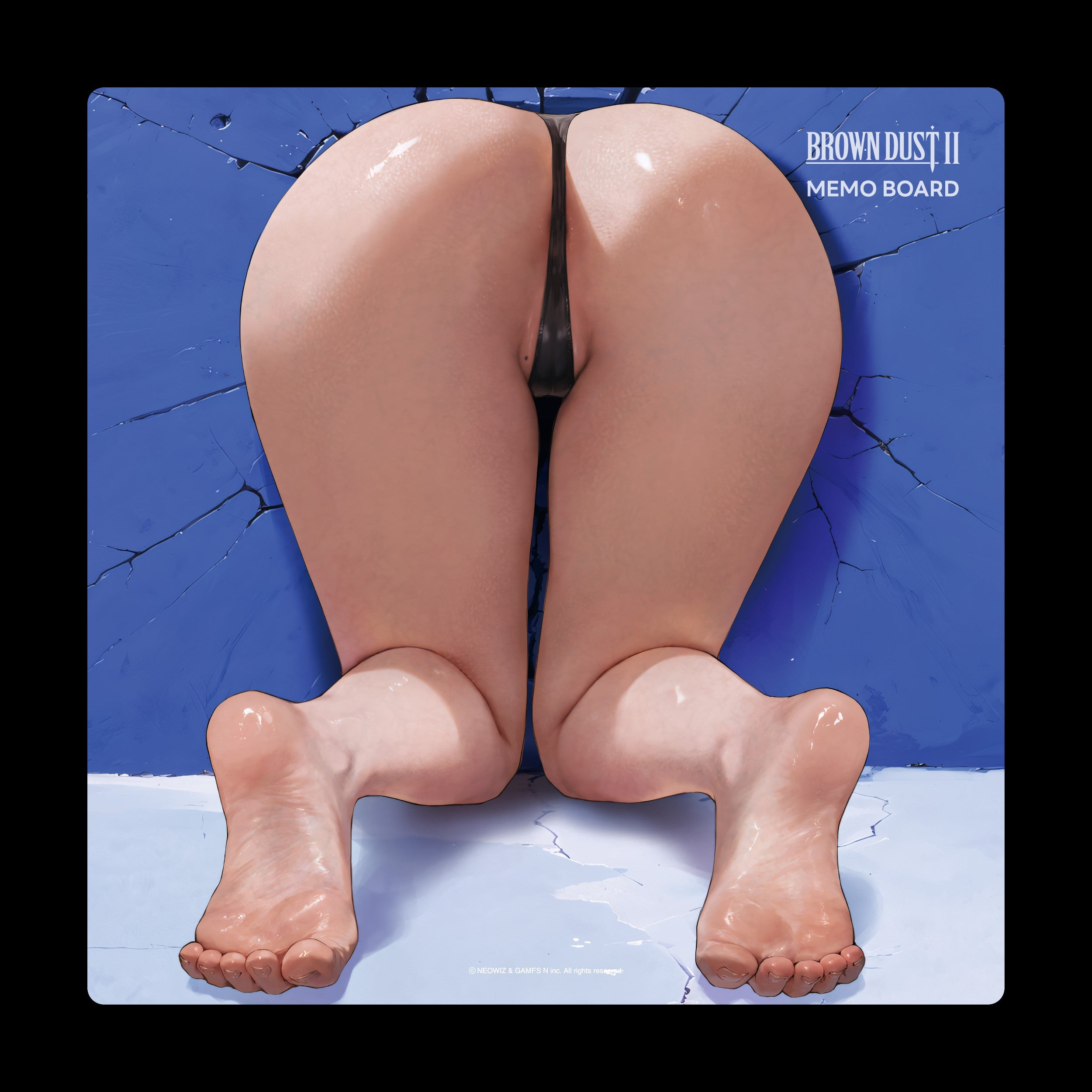 (Goods - Memo Stand) BROWNDUST2 Magnet Memo Board Wilhelmina: Water Park Queen