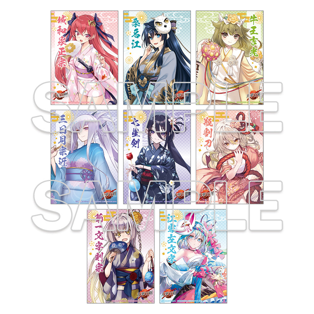 [※Blind](1BOX=3)(Goods - Card) Tenka Hyakken 10th Anniversary Tradable Acrylic Card (Total of 8 Types)