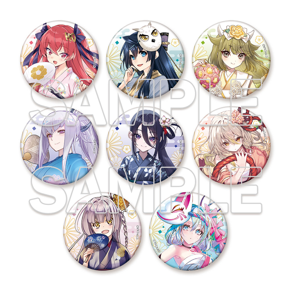 [※Blind](1BOX=3)(Goods - Badge) Tenka Hyakken 10th Anniversary Tradable Tin Badge (Total of 8 Types)