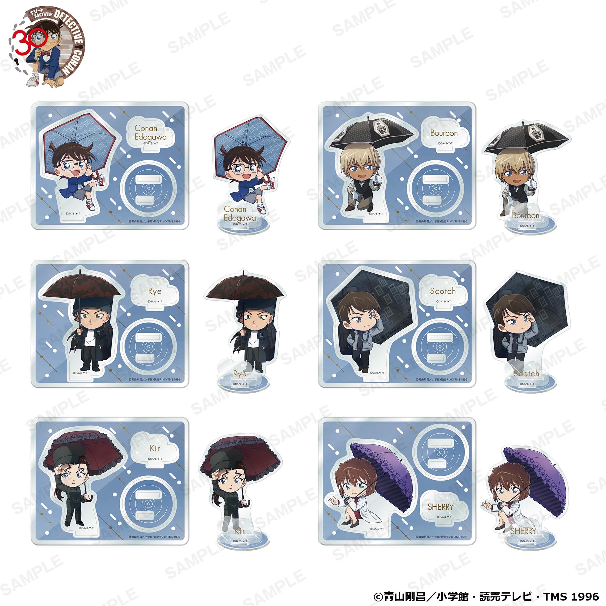 (Goods - Acrylic Stand) Detective Conan Niitengo Acrylic Stand Anniversary Umbrella Ver. - Scotch