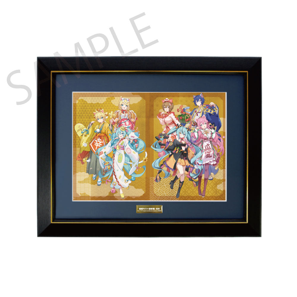 (Goods - Board) Hatsune Miku x Lucky Cat x Midsummer Kumagaya Chara-fine Graph Art by Icomochi